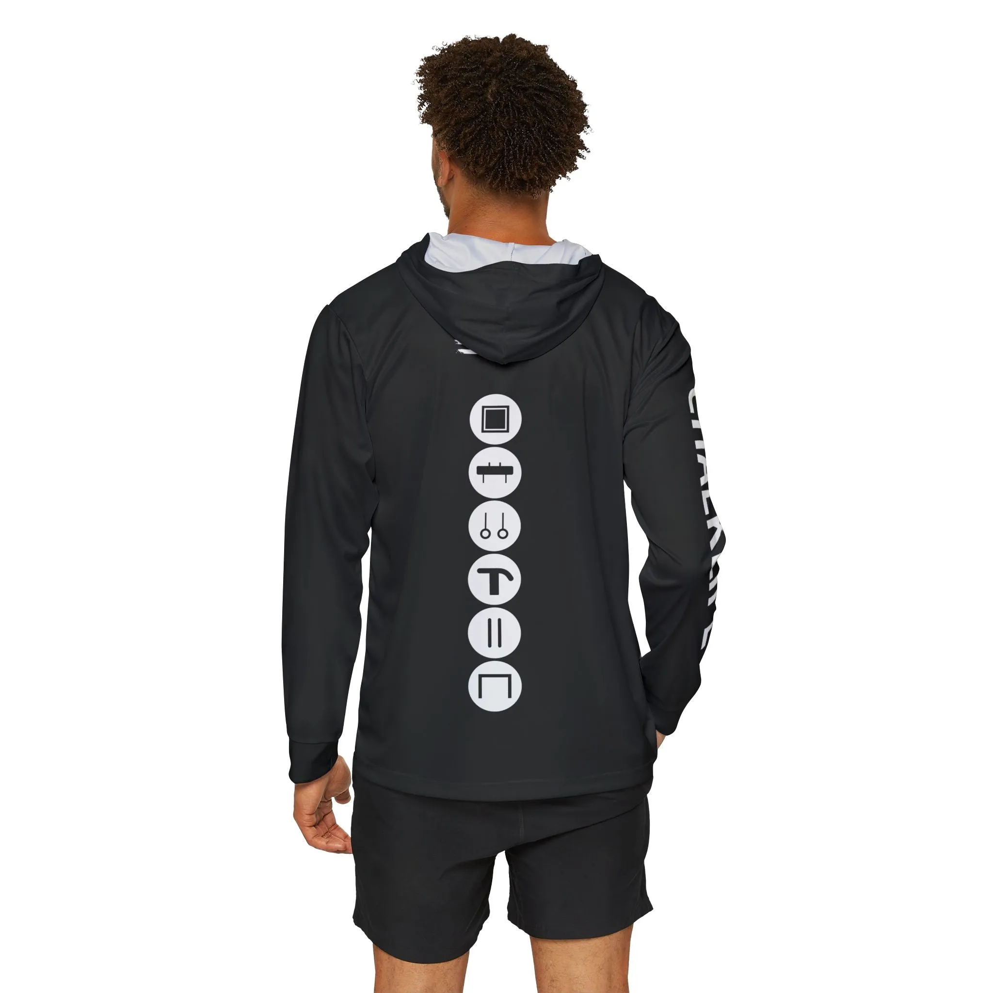 JUSTJULES - Eat. Sleep. Gymnastics. JustJules. Repeat. Performance Hoodie - Men's
