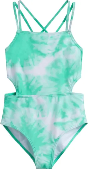 Kanu Surf Girls Sport Cut-Out 1-Piece Swimsuit Beach Girl Ice Green 6