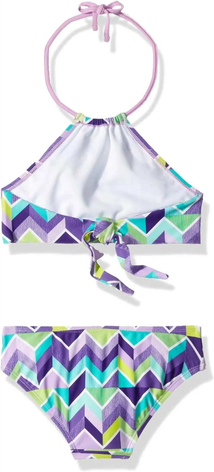 Kanu Surf Girls UPF 50 Beach Sport Halter Bikini 2-Piece Swimsuit Ruby Purple 12