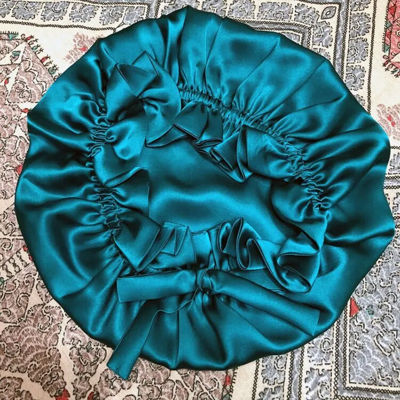 Kassandra - Elegant Double Layered with Ribbon Woman's Nightcap