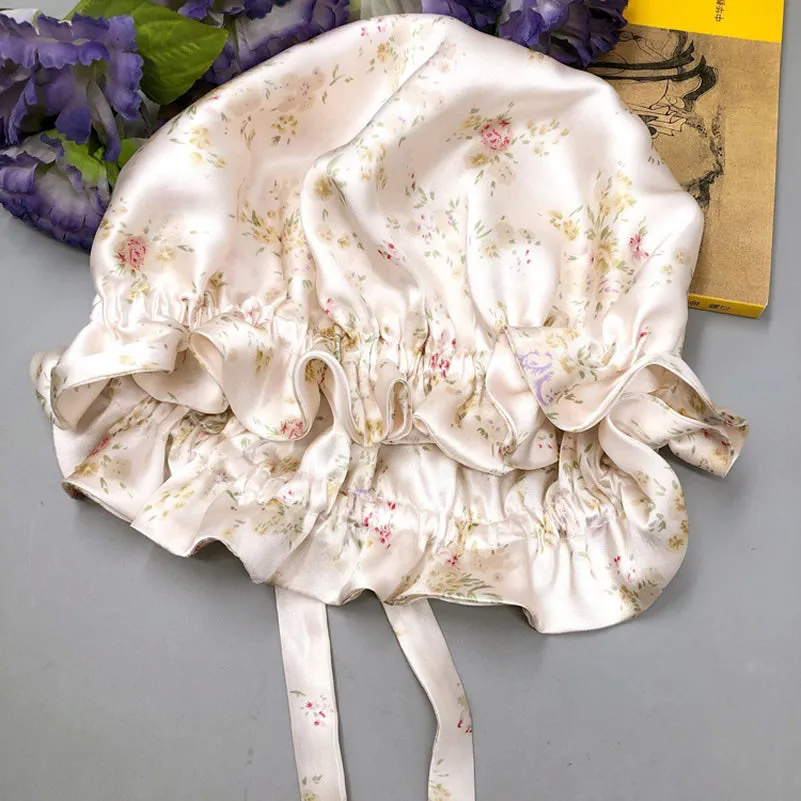 Kassandra - Elegant Double Layered with Ribbon Woman's Nightcap