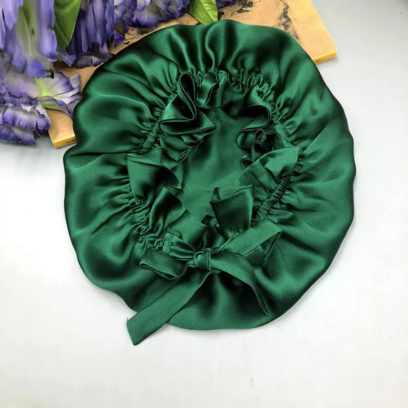 Kassandra - Elegant Double Layered with Ribbon Woman's Nightcap