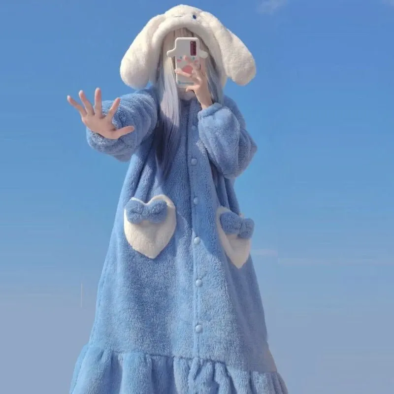 Kawaii Cinnamoroll Plush Sleepwear
