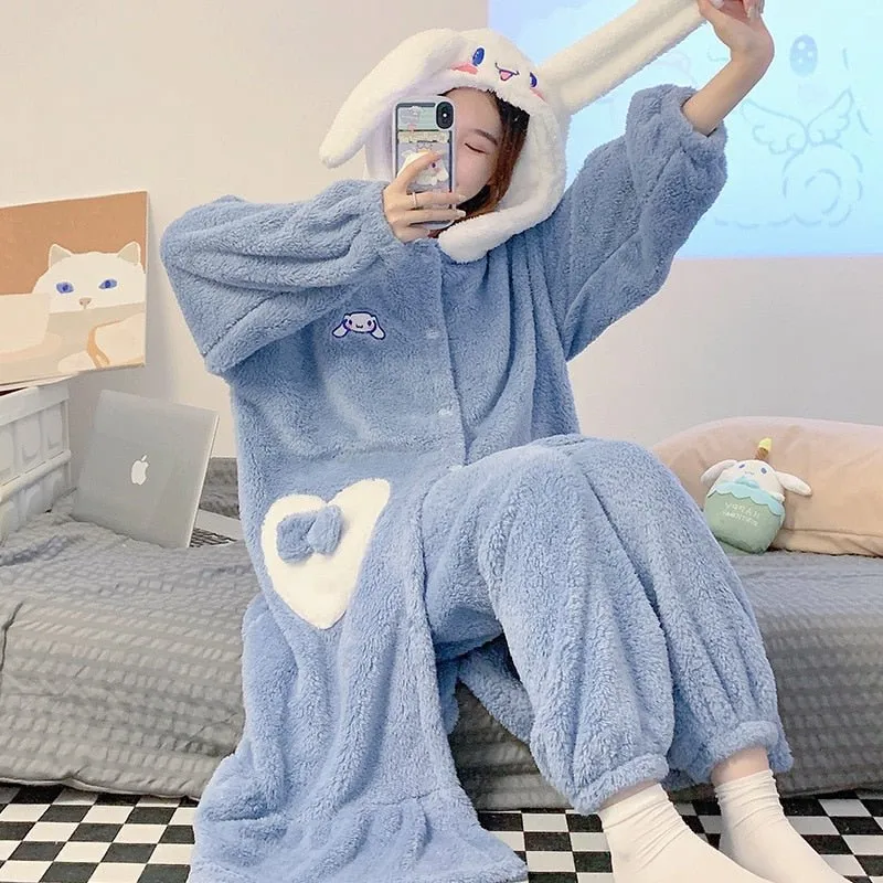 Kawaii Cinnamoroll Plush Sleepwear