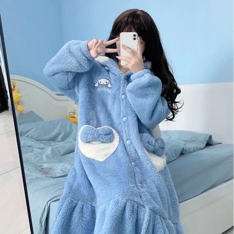 Kawaii Cinnamoroll Plush Sleepwear