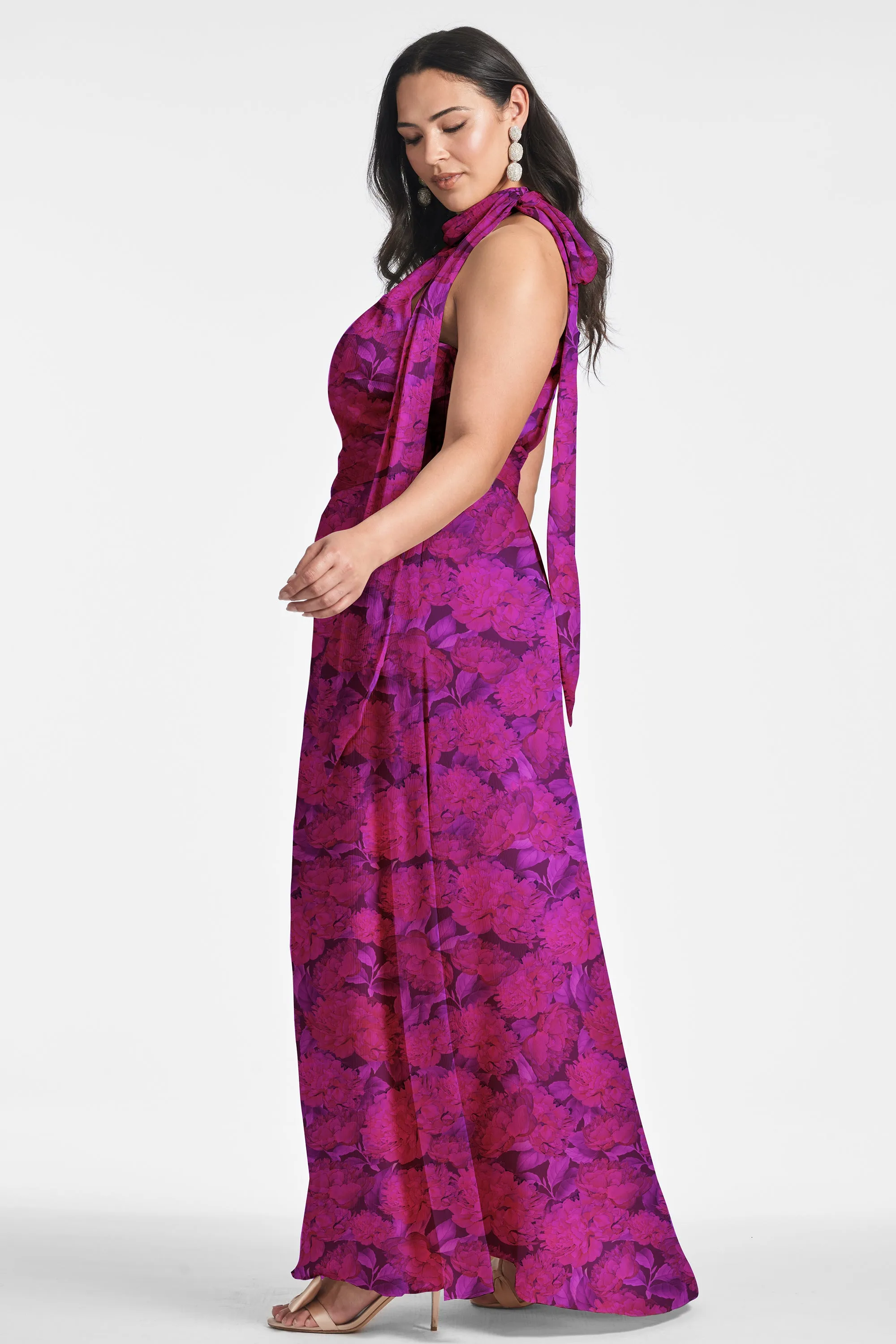 Kayla Gown - Magenta Bloom - Final Sale