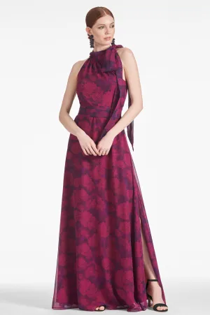 Kayla Gown - Magenta Bloom - Final Sale