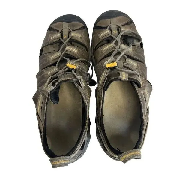 Keen Arroyo II Brown Leather Waterproof Hiking Fisherman Sandals Men’s Size 11