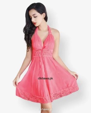 Kiddi Panti Short Romantic  Nighty For Women - 8125