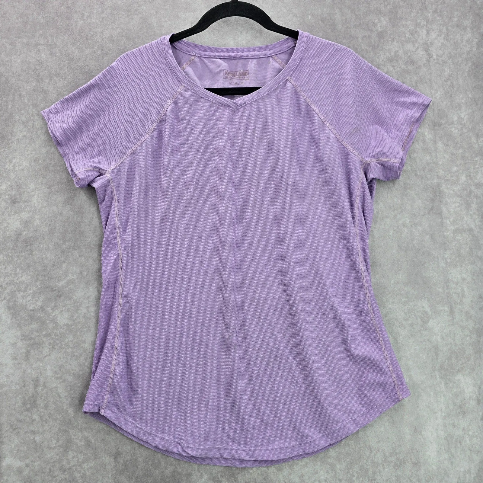 Kirkland Purple Short Sleeve Activewear Performance Athletic Tshirt Top Medium