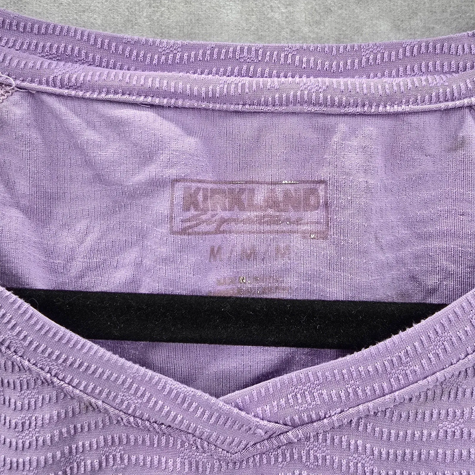 Kirkland Purple Short Sleeve Activewear Performance Athletic Tshirt Top Medium