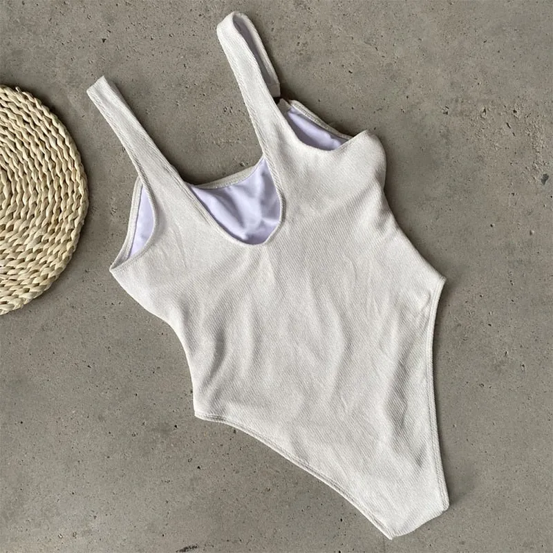 Knitted One Piece Swimsuit