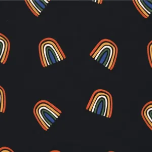Kyte Toddler Blanket- Rust Rainbow in Midnight
