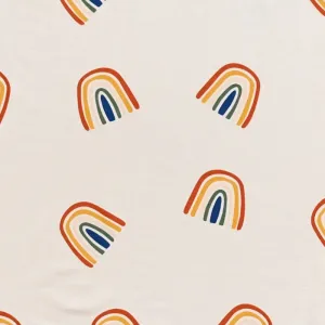 Kyte Toddler Blanket- Rust Rainbow in Oat