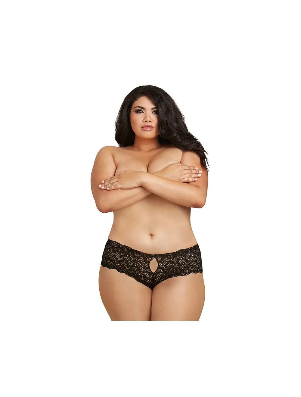Lace Panty with Heart Cutout Back