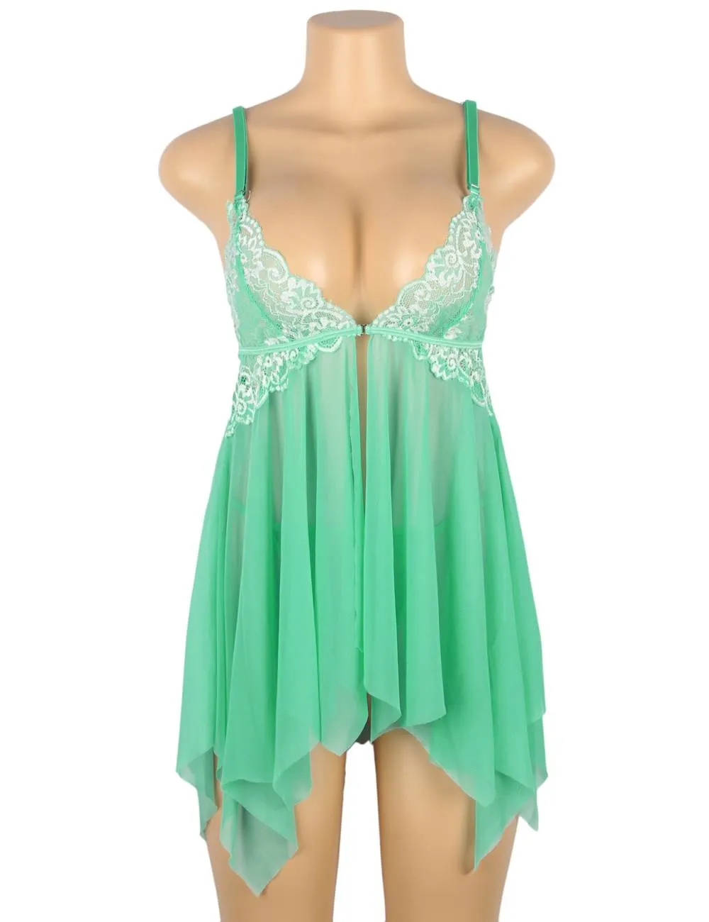 Lace Stitching Irregular Skirt Perspective Babydoll Egypt