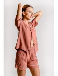 Ladies Pajama Woven Shorts
