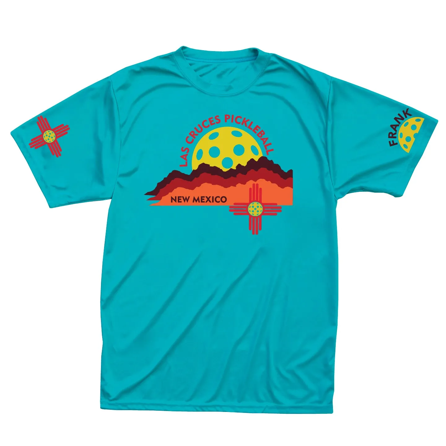Las Cruces Men's Organ Mountains Performance Pickleball T-Shirt