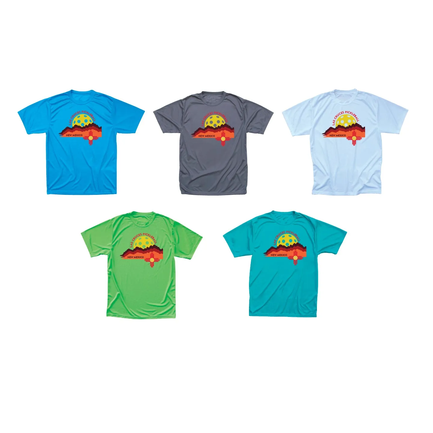 Las Cruces Men's Organ Mountains Performance Pickleball T-Shirt