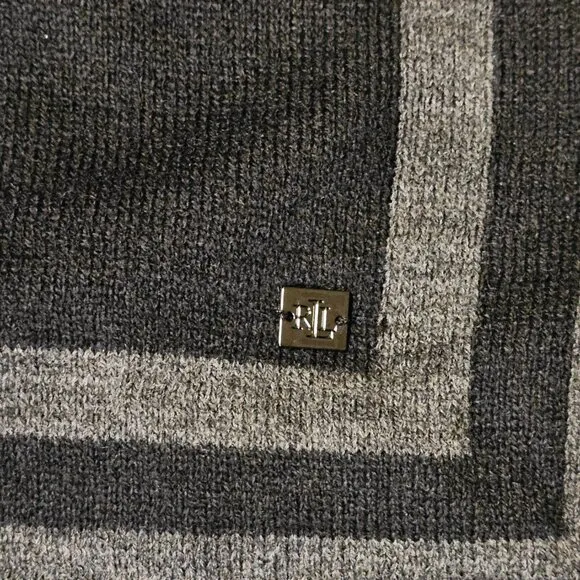 Lauren Ralph Lauren Wrap - One Size (Black and Gray)