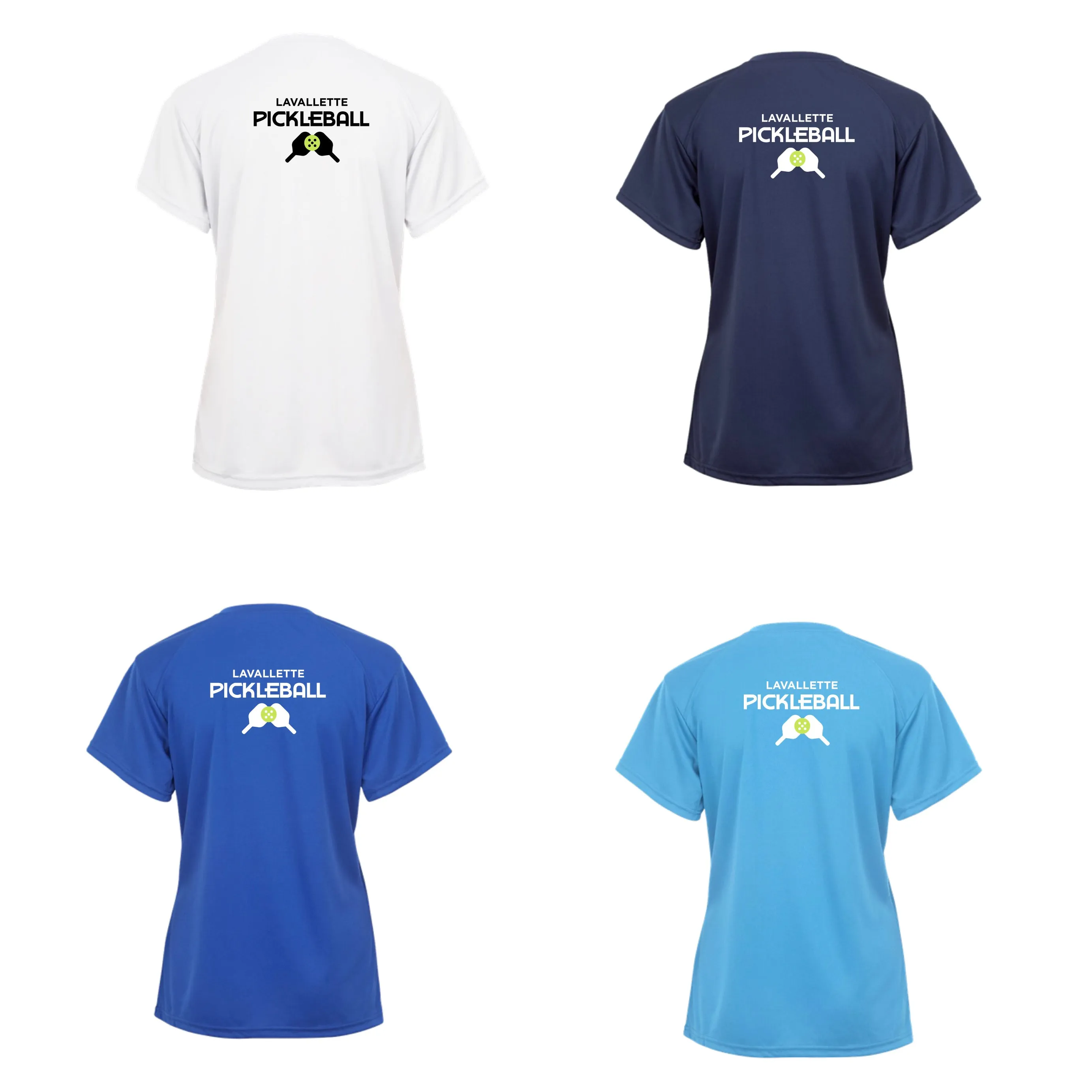 Lavallette Pickleball Ladies Performance T-Shirt - Happy People Play Pickleball