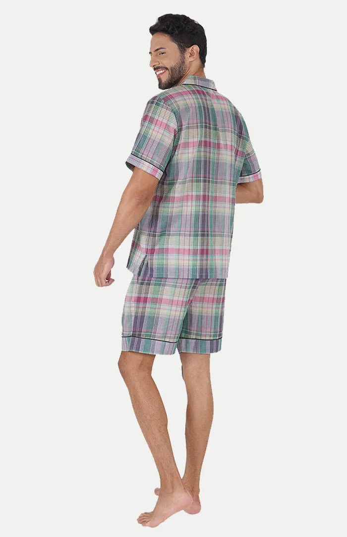 LAVENDER CHECKERED LOUNGEWEAR SET | CO-ORD SET