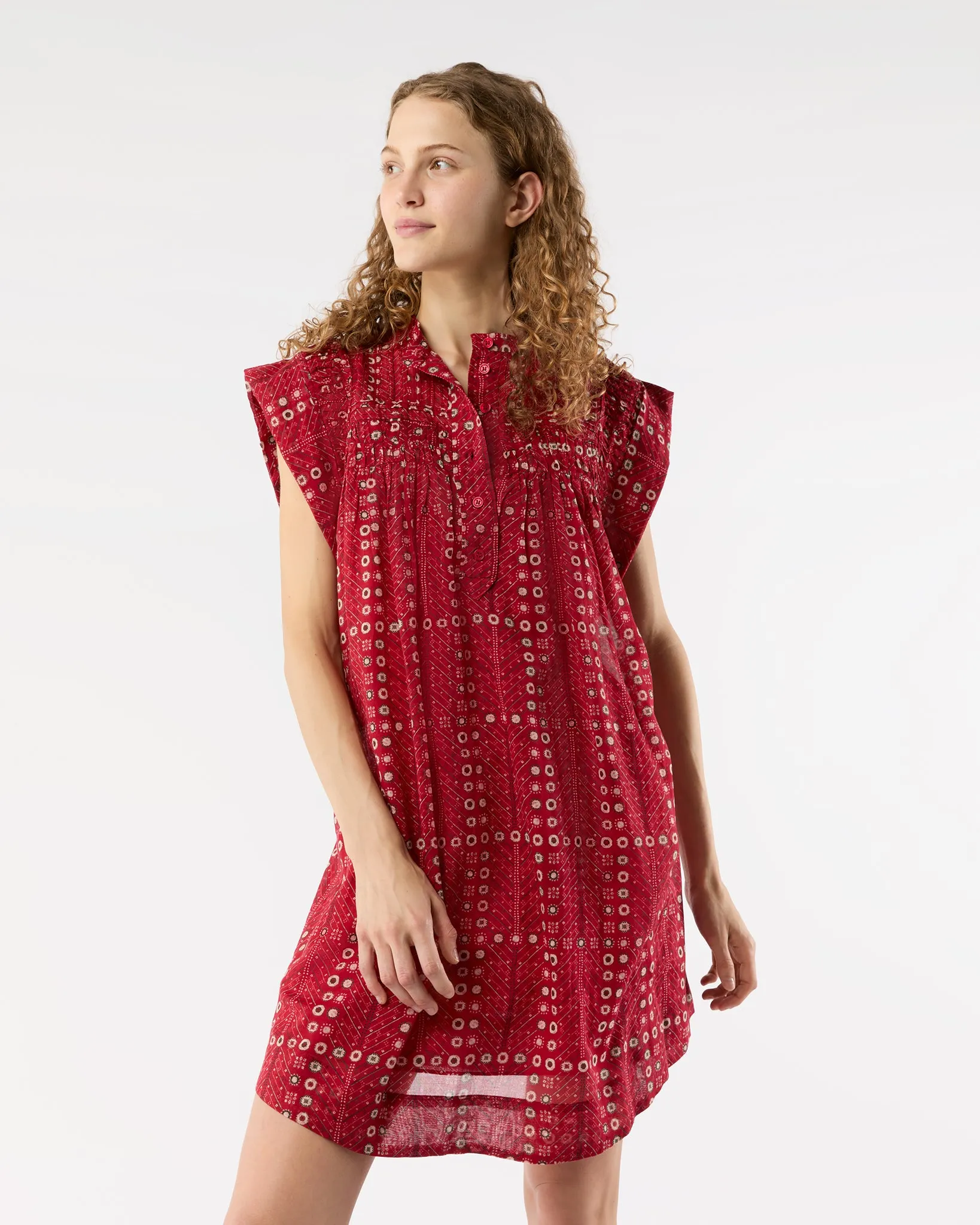 Leazali Dress in Red