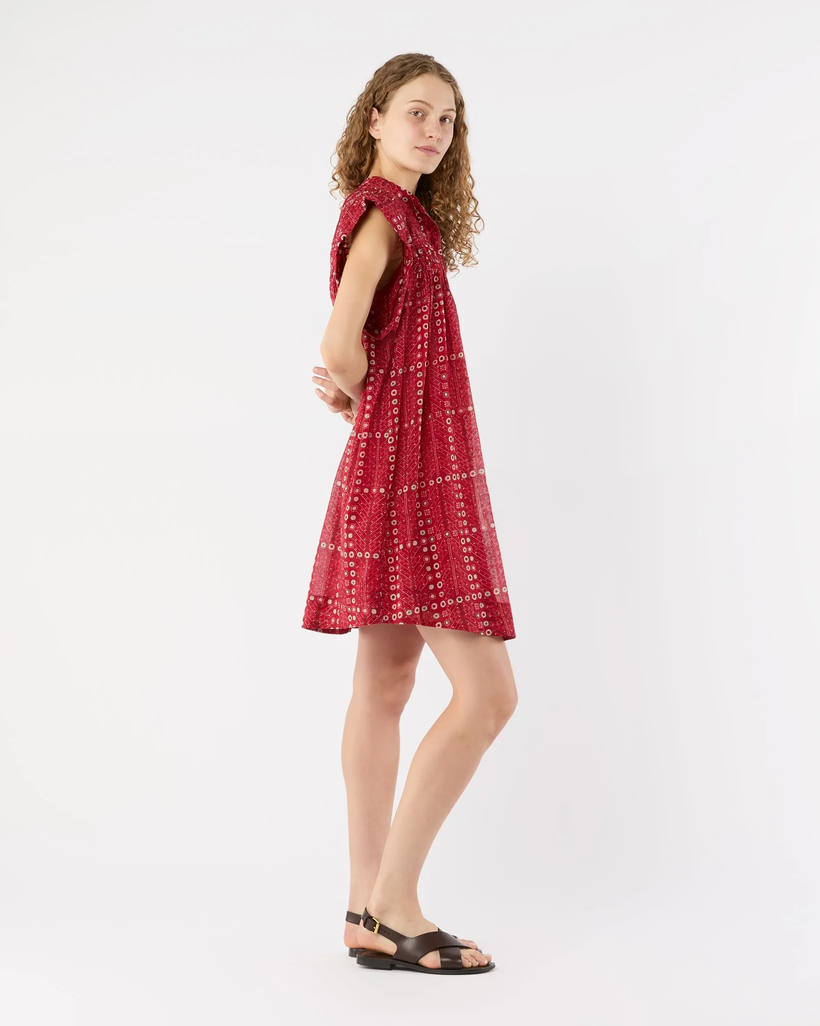 Leazali Dress in Red