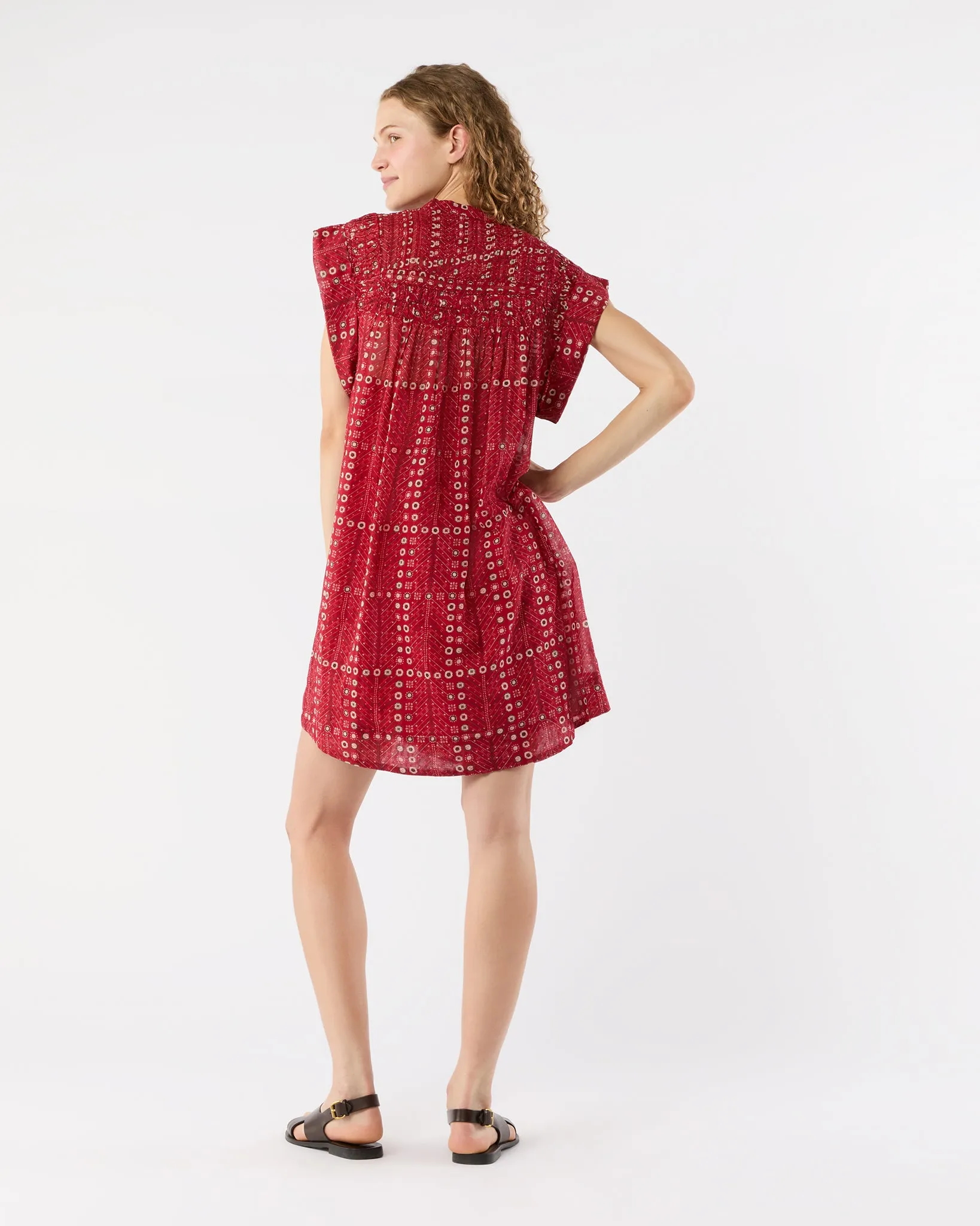 Leazali Dress in Red