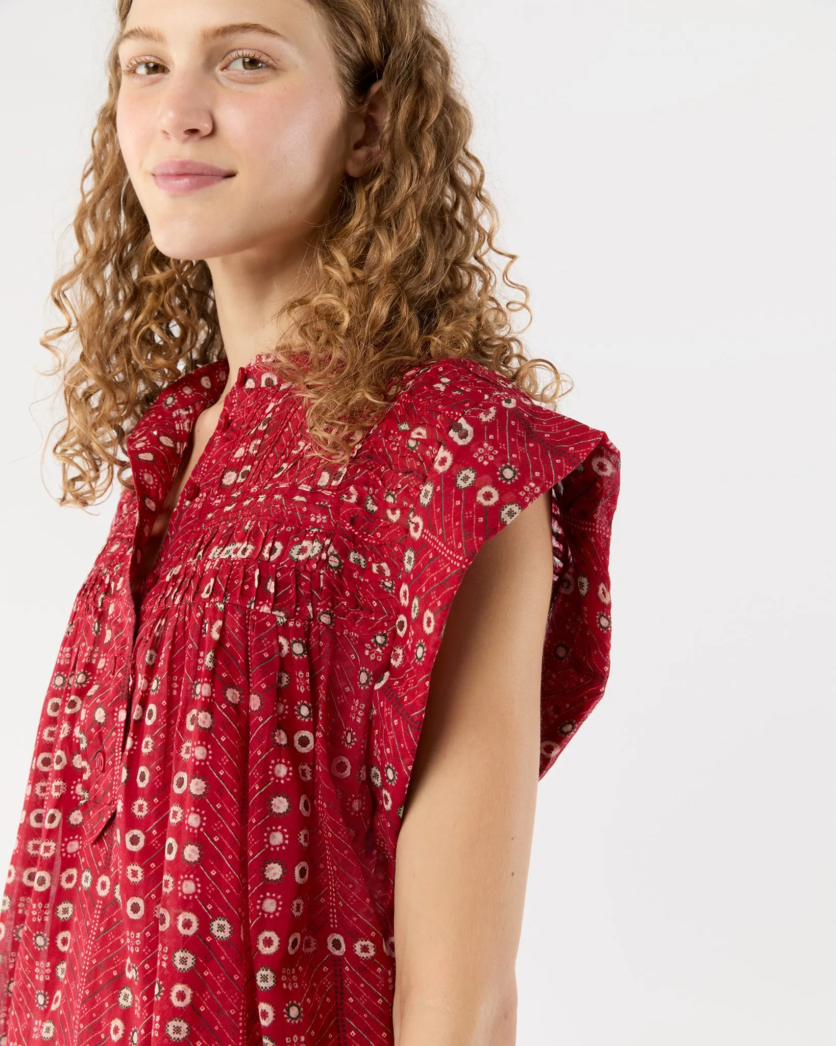 Leazali Dress in Red