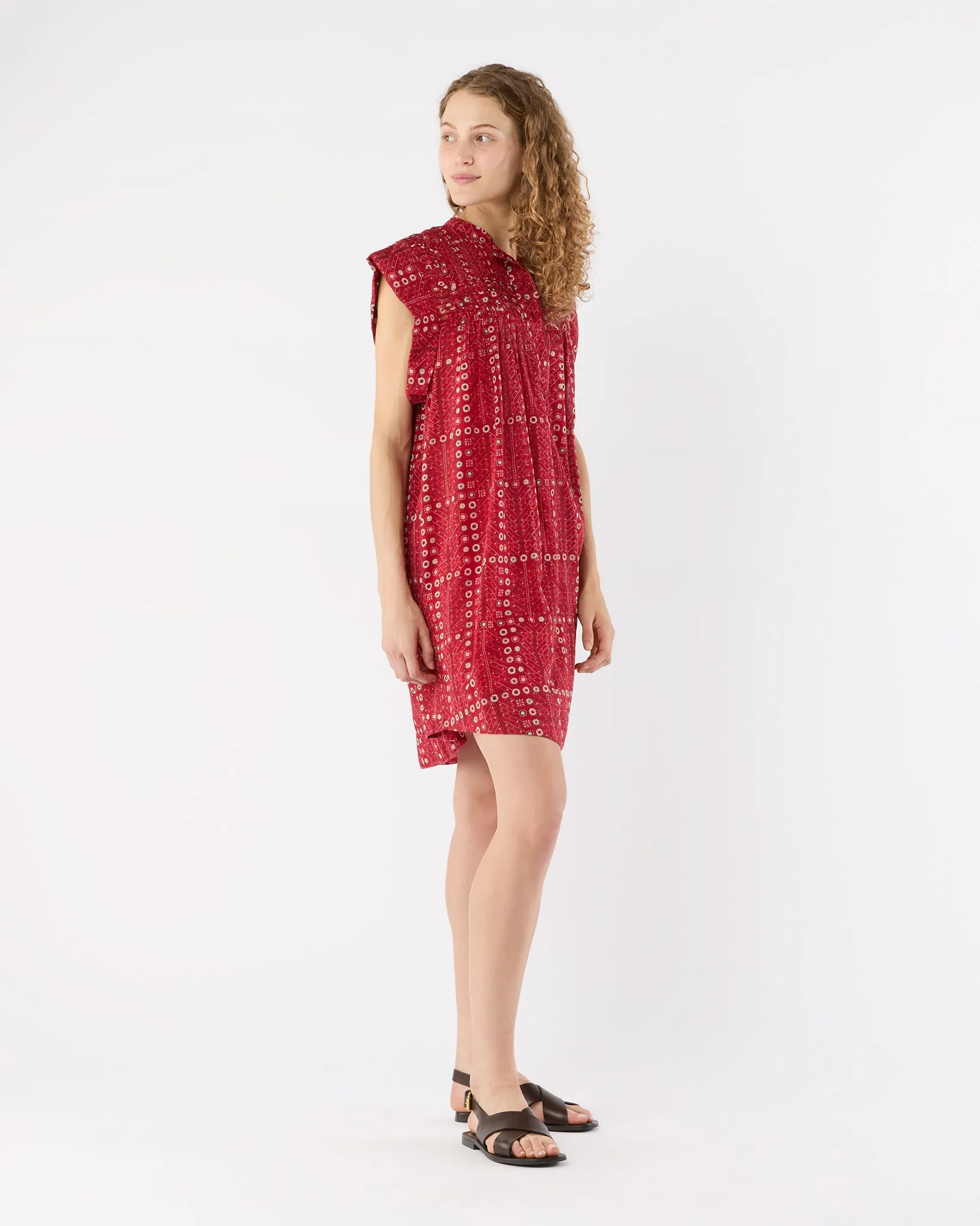 Leazali Dress in Red