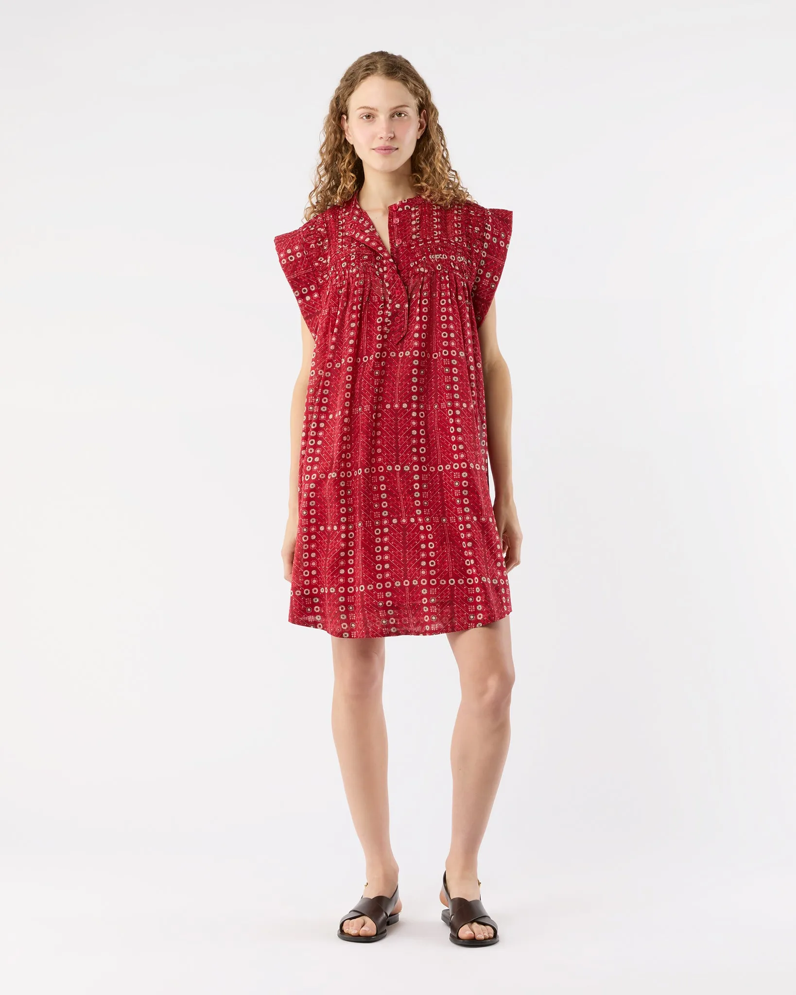 Leazali Dress in Red
