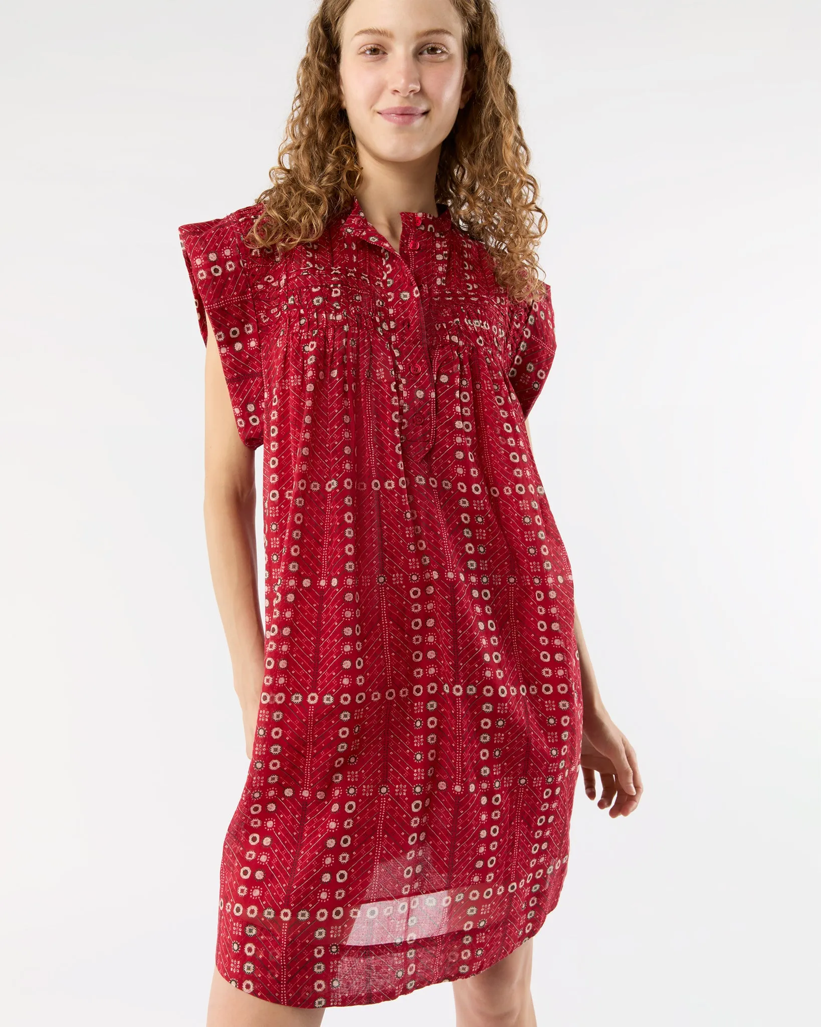 Leazali Dress in Red