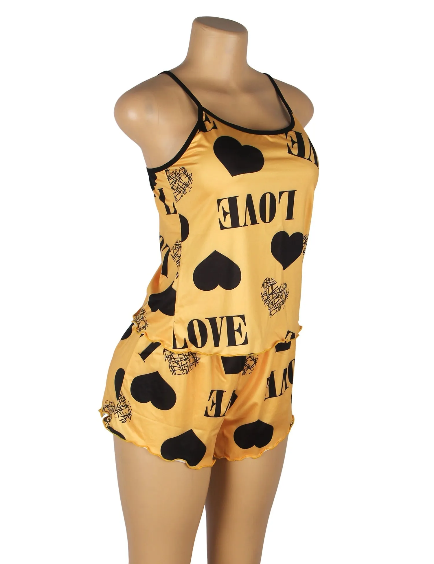 Leopard Print Suspender Home Wear Pajama Set