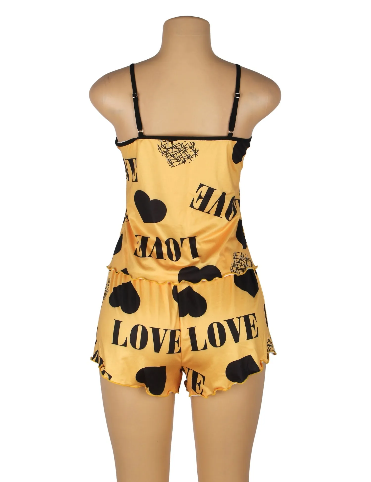 Leopard Print Suspender Home Wear Pajama Set