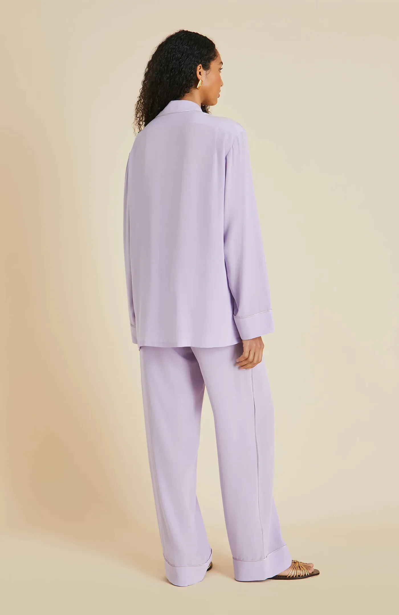 Levitating | Lavender Satin Loungewear Set