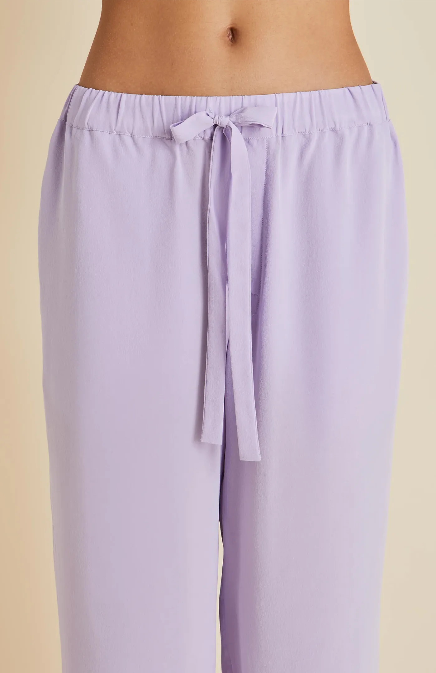 Levitating | Lavender Satin Loungewear Set