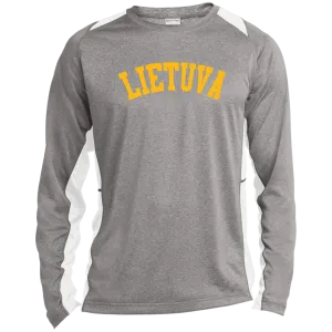 Lietuva - Men's Long Sleeve Colorblock Activewear Performance T