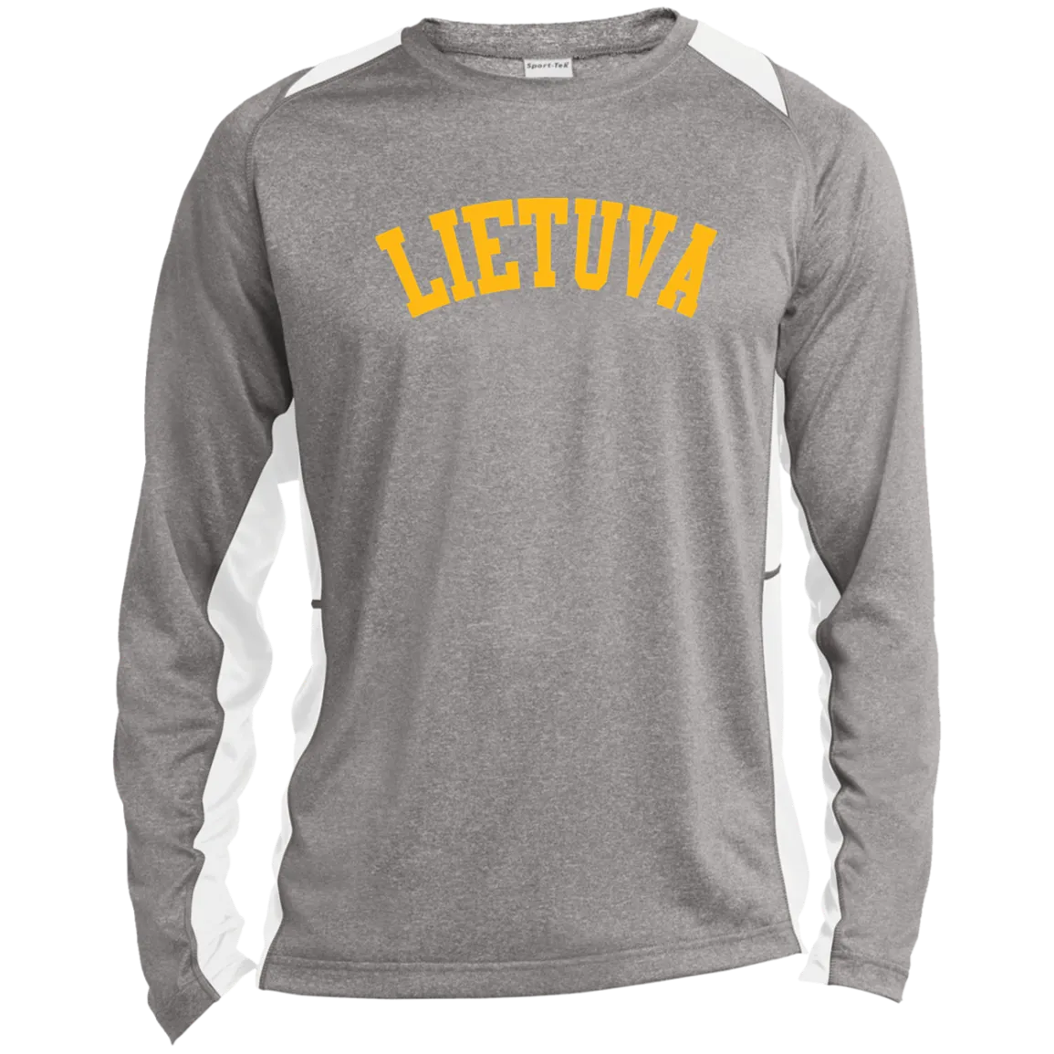 Lietuva - Men's Long Sleeve Colorblock Activewear Performance T