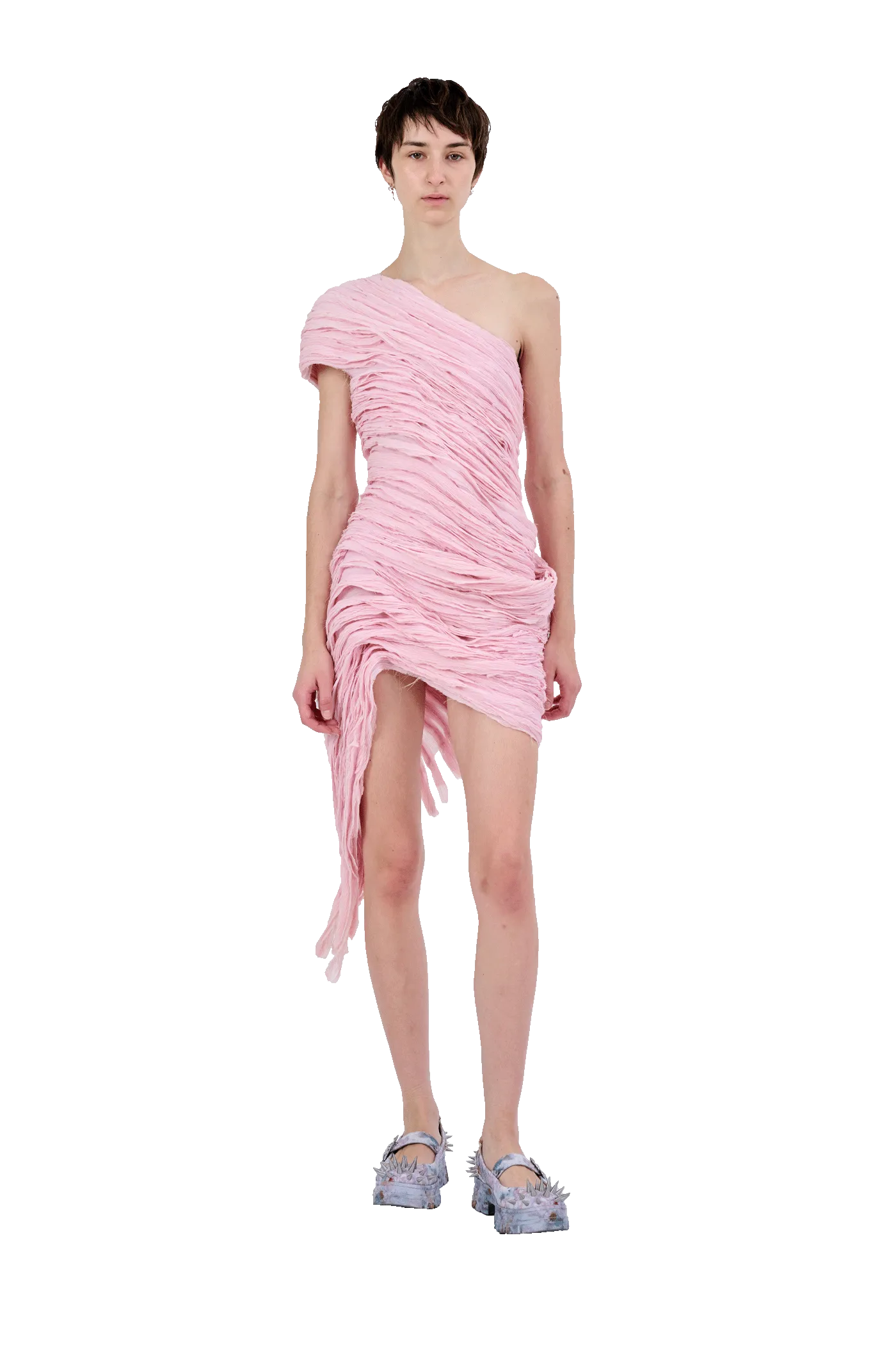 LIGHT MELON WHIRL DRESS