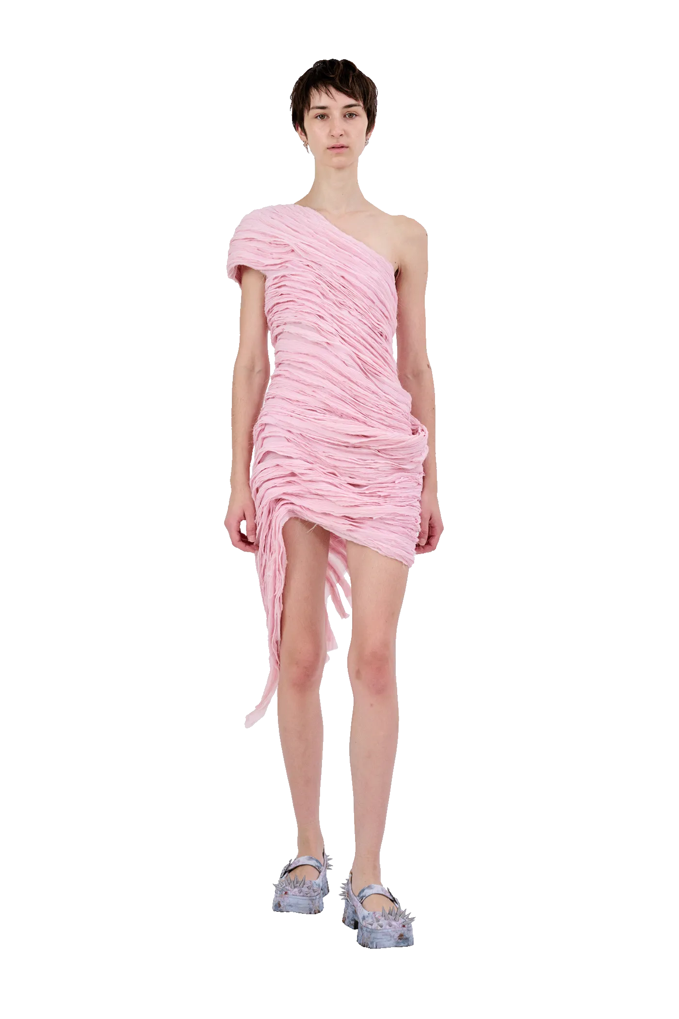 LIGHT MELON WHIRL DRESS