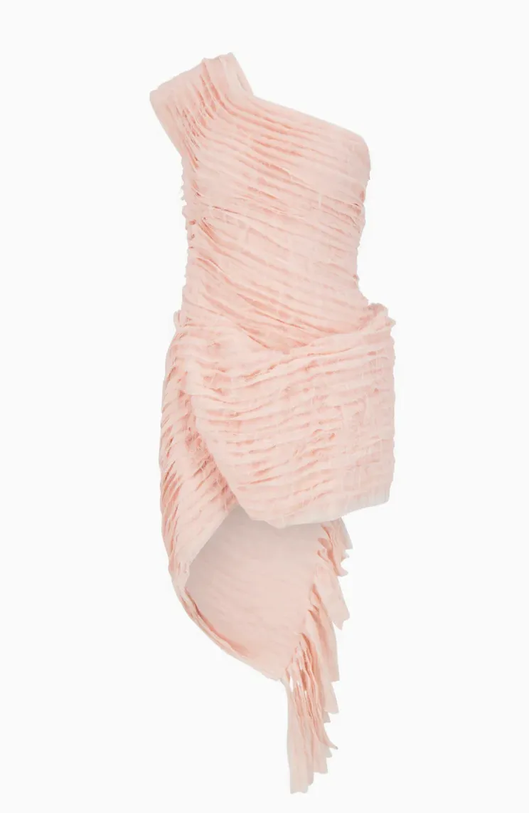 LIGHT MELON WHIRL DRESS