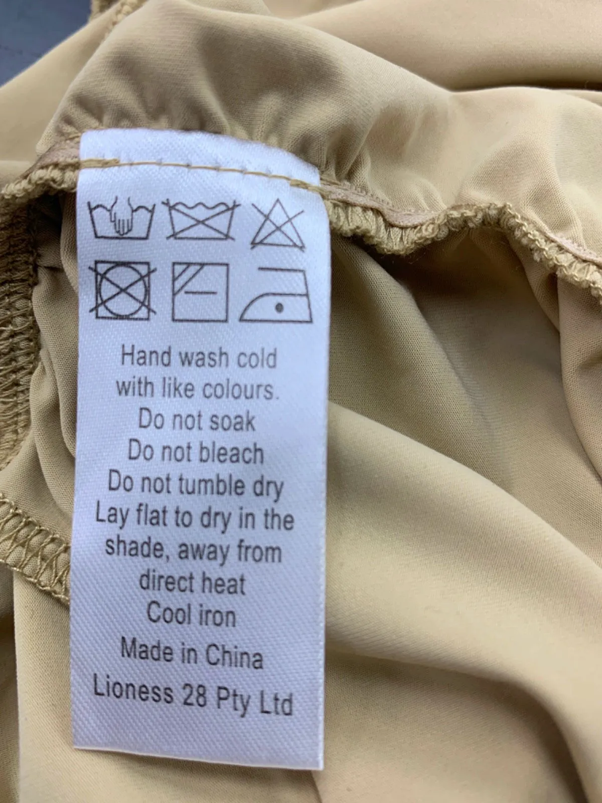 Lioness Pale Khaki Oui Oui Mini Dress UK XS