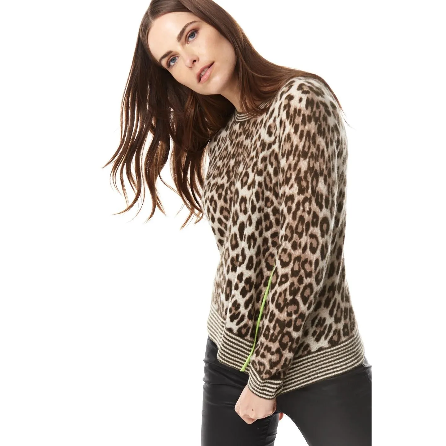 Lisa Todd Women's Animal Cashmere Crew Neck Sweater