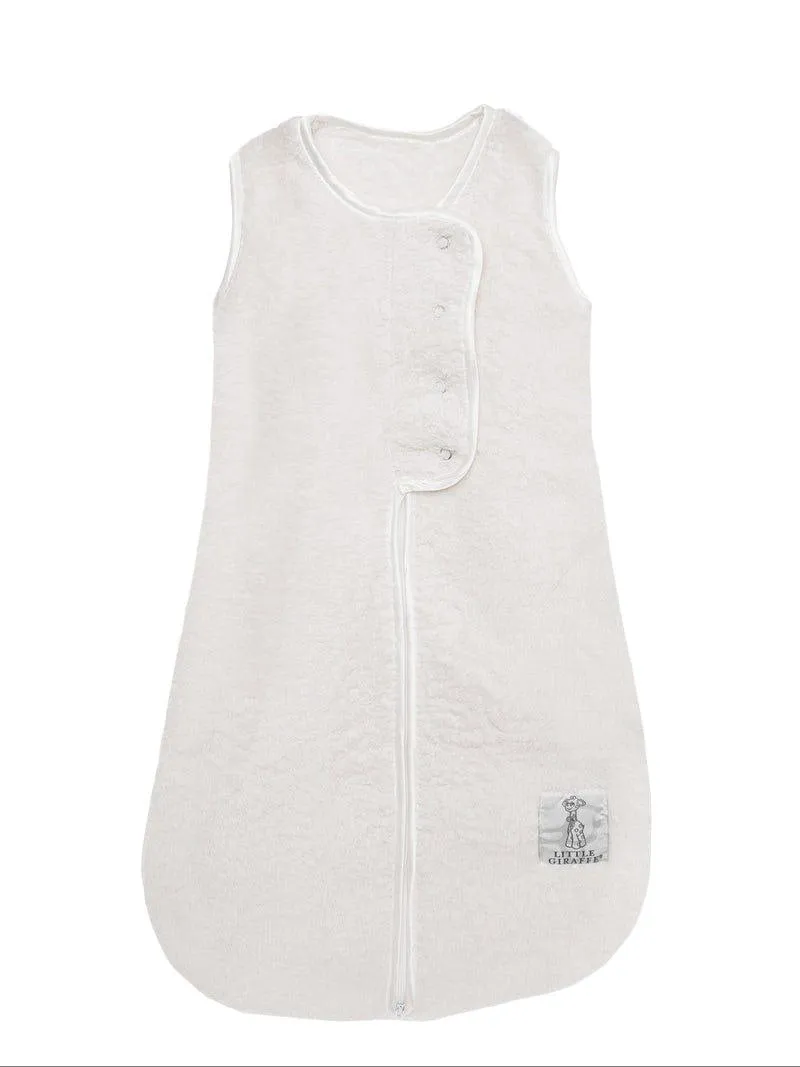 LITTLE GIRAFFE Baby's Cream Soft Cozy Stretch Chenille Dreamsack One Size NWT