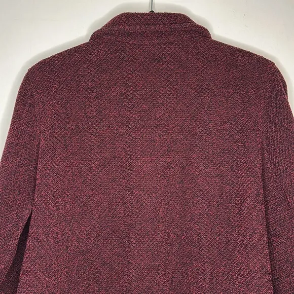 L.L. Bean Vintage Women's Red‎ Double Pocket Button Up Cardigan Sweater Size L