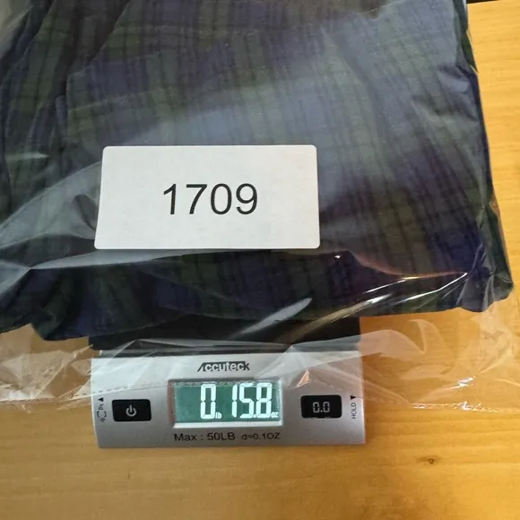 LL Bean Women's Scotch Plaid Flannel Nightgown Large Black Watch Maxi Green Blue
