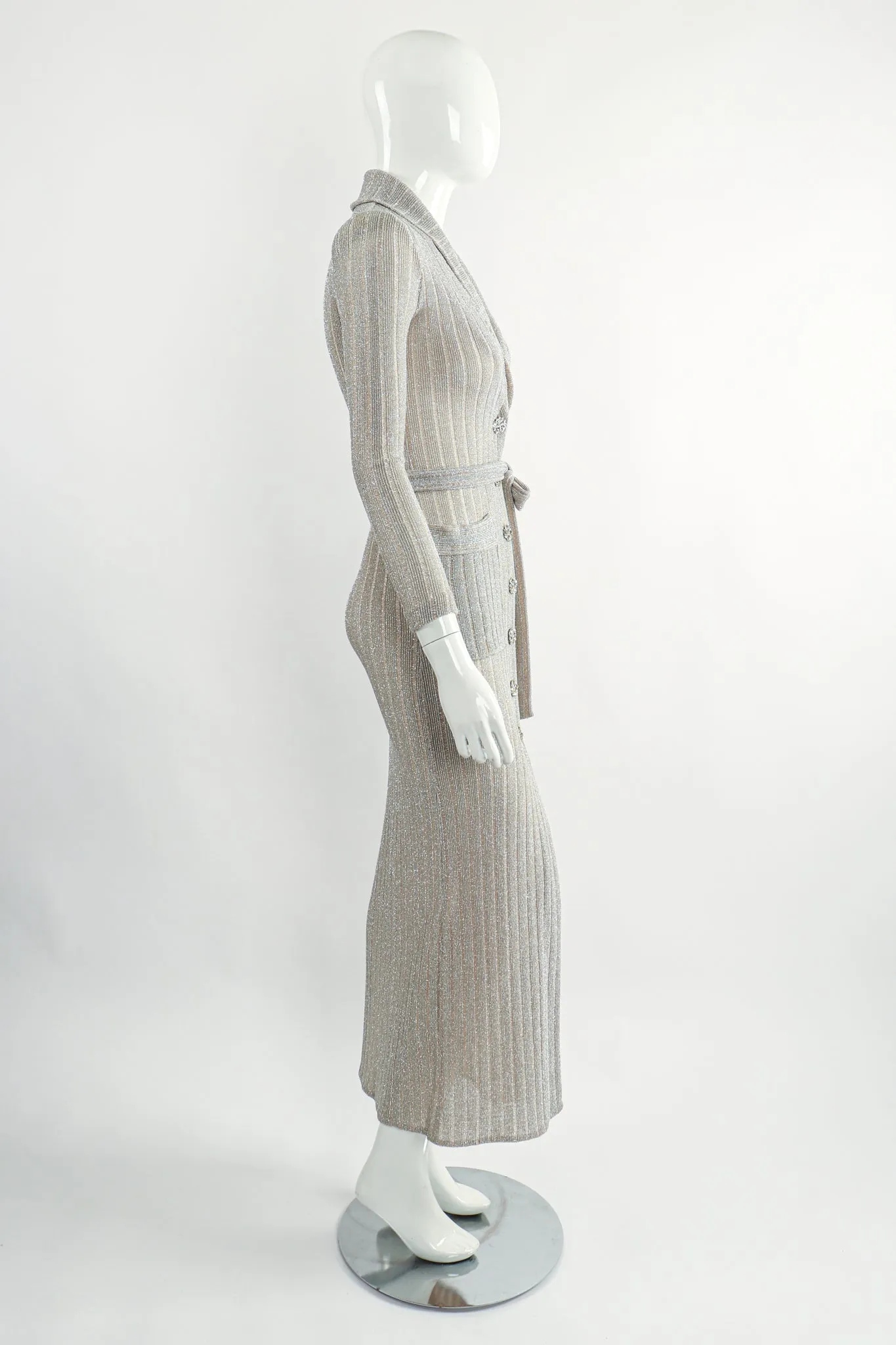 Long Metallic Duster
