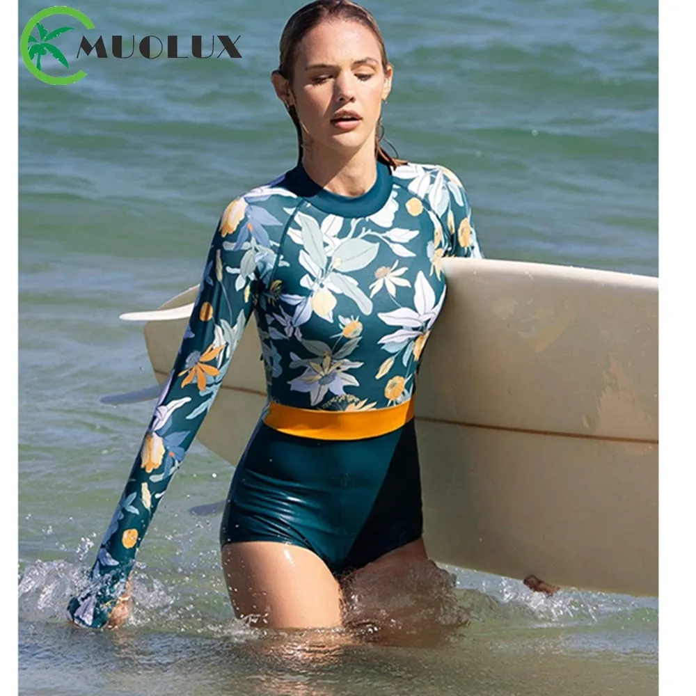 Long Sleeve One Piece Swimwear
