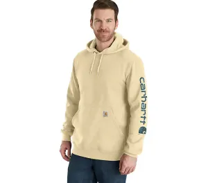 Loose Fit Midweight Logo Sleeve Graphic Hoodie - Beach Heather - K288